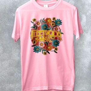 Pink Fleetwood Mac Graphic T-Shirt